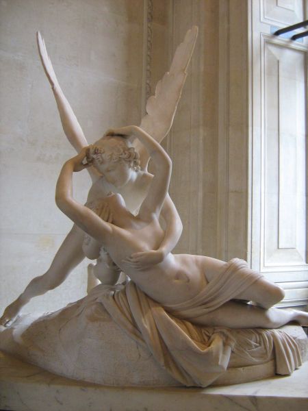 Eros e Psique; Antonio Canova, mármore (1757-1822)