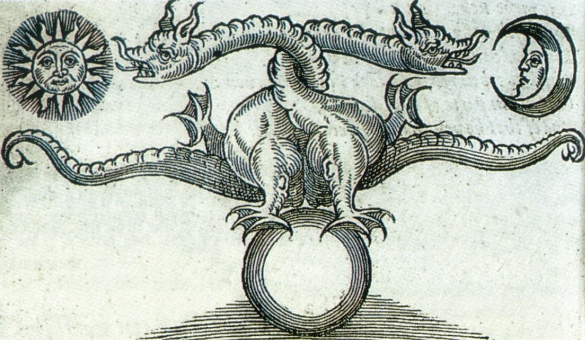 Dragão Alquimico de Ripley - Theatrum Chemicum Britannicum, 1652.0.5