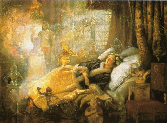 O Eterno Imaginário, óleo sobre tela de John Anster