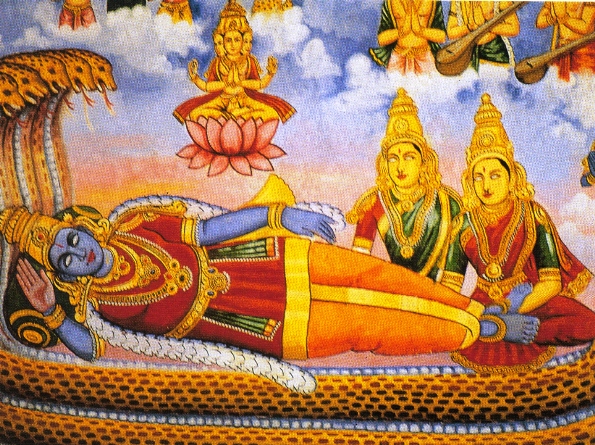 Vishnu repousa sobre Ananta, Serpente da Eternidade