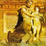 Centauro3. Quíron e Aquiles – arte romana