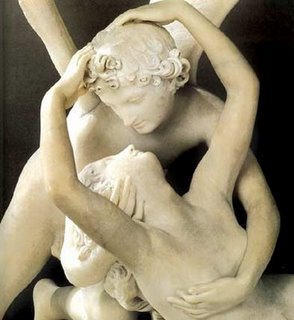 Cupido e Psyque; detalhe.mármore – Antonio Canova (1757-1822)