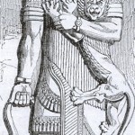 Gilgamesh4.e o leao.baixo relevo assirio.0.4